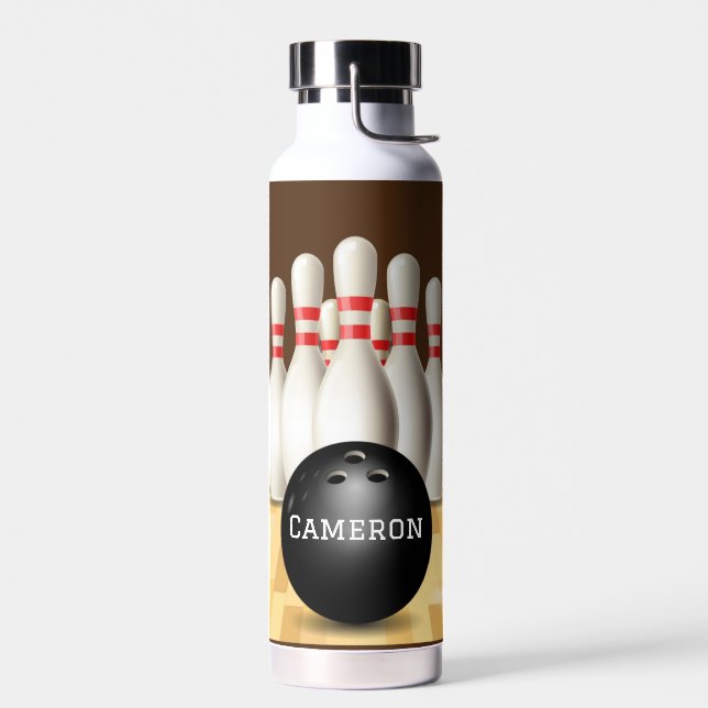Bowling Thor Copper Vacuum Insulated Water Bottle (Left)