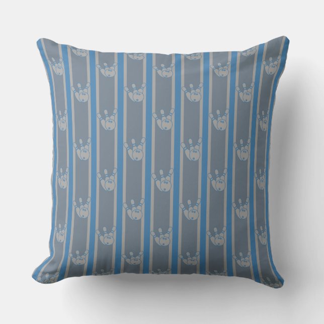 Bowling Throw Pillow (Front)