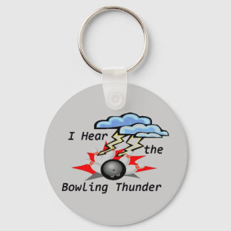 Bowling Thunder Gray Keychain