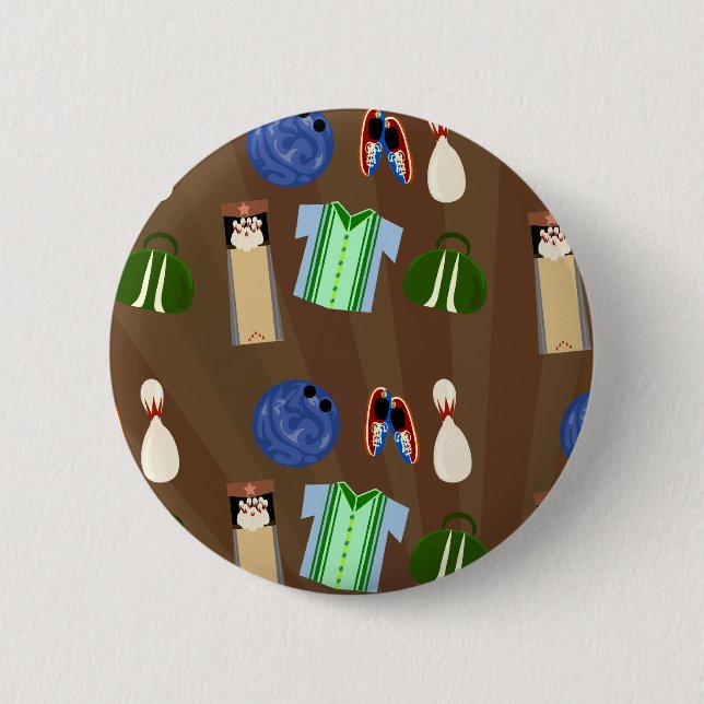 Bowling Time! Pinback Button (Front)