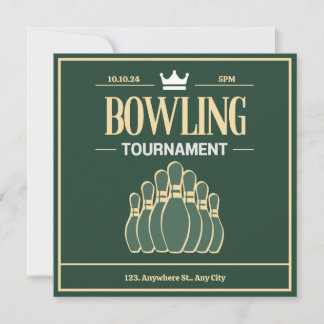 bowling tournament invitation