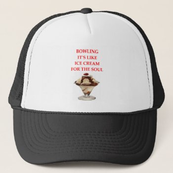 Bowling Trucker Hat by jimbuf at Zazzle