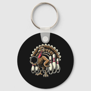 Bowling Turkey Thanksgiving Thanksgiving Day Turke Keychain