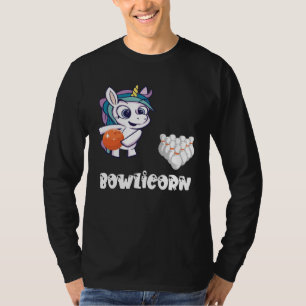 Bowling Unicorn Bowler Bowling Pin Bowling Team St T-Shirt