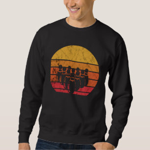 Bowling Vintage Bowler Bowling Pin Bowling Team St Sweatshirt