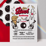 Bowling Vintage Invitation - Red<br><div class="desc">Bowling Vintage Invitation - Red</div>