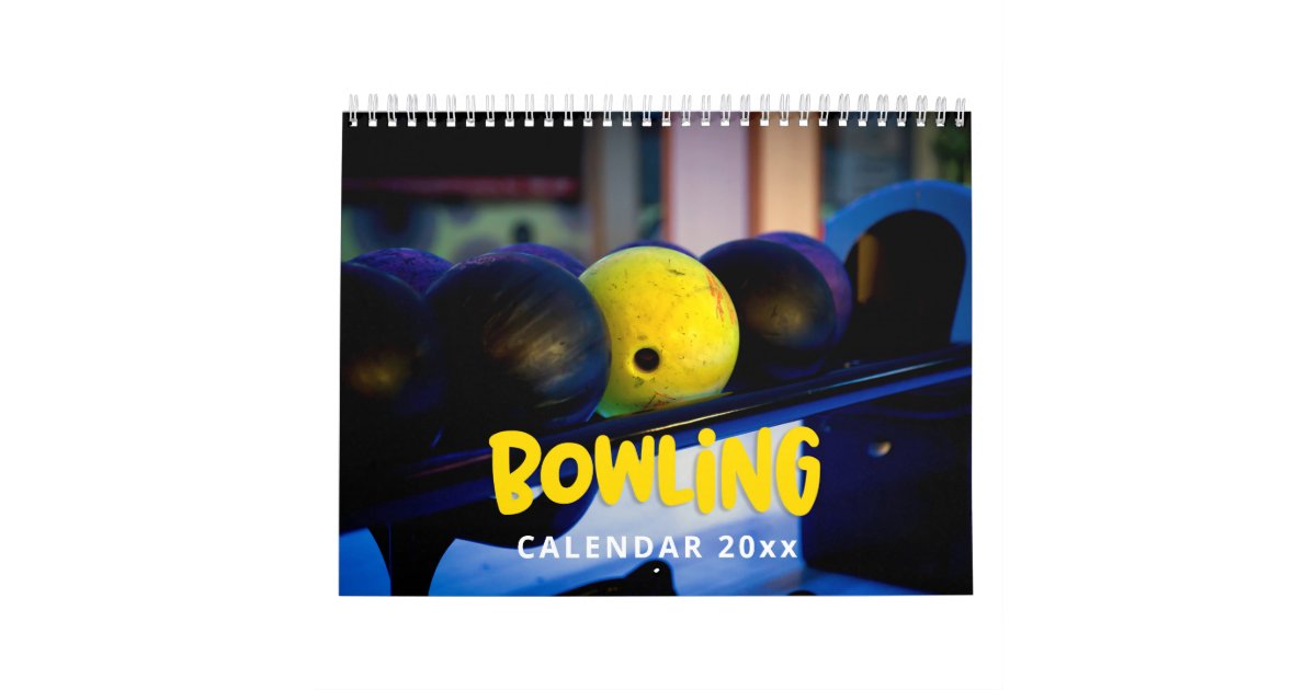 Bowling Wall Calendar Zazzle