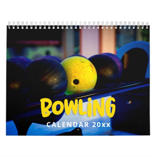 Bowling Wall Calendar