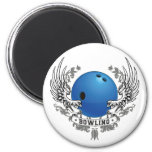 Bowling Wings Magnet at Zazzle