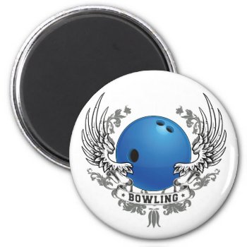 Bowling Wings Magnet by sports_store at Zazzle