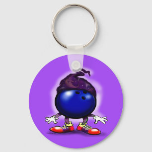 Bowling Wizard Keychain