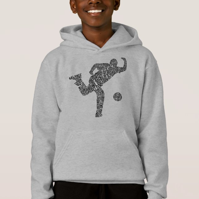 Bowling Word Art, Ten Pin Bowling Hoodie (Front)