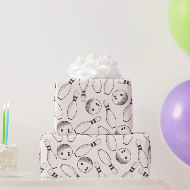 Bowling  wrapping paper (Party Gifts)