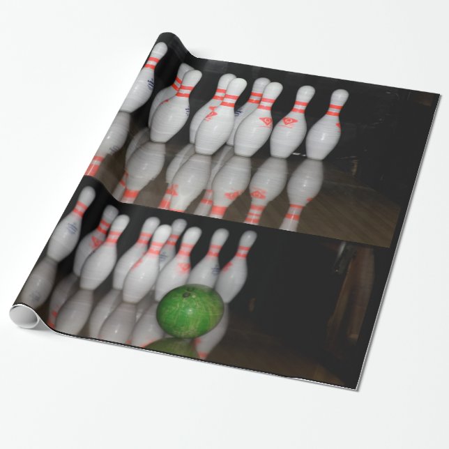 Bowling Wrapping Paper (Unrolled)