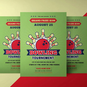 Bowlong tournament flyer template