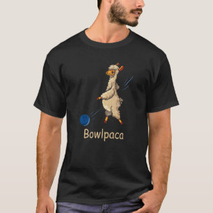 Bowlpaca  Alpaca Bowling Llama Bowler T-Shirt