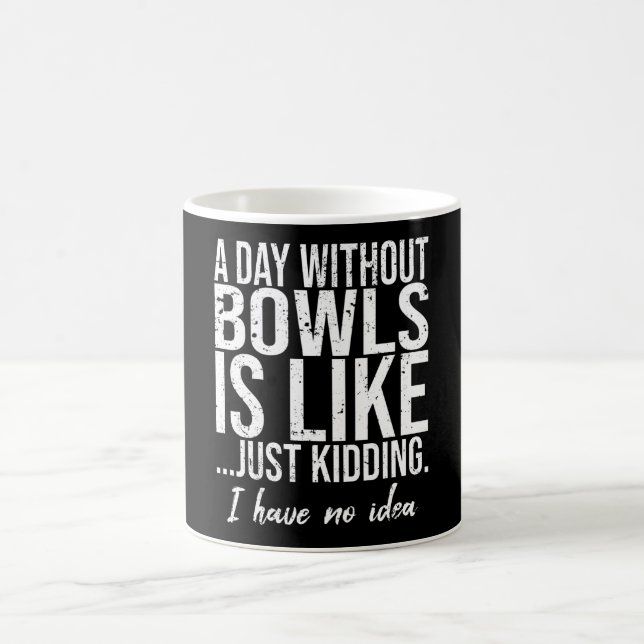 Bowls funny sports gift idea coffee mug (Center)