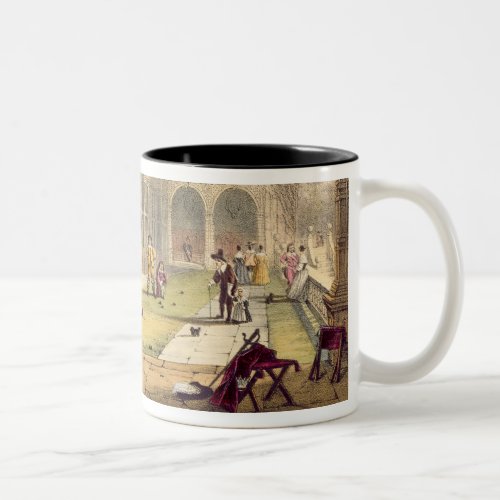 Bowls on the Terrace at Bramshill in 1600 from A Two_Tone Coffee Mug