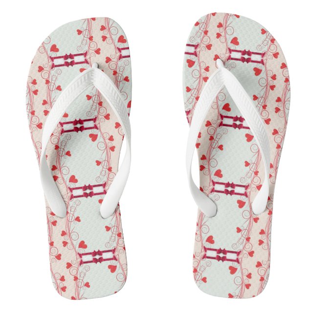 BowLuvN™ Bottoms Flip Flops/Sandals- LUVYBZ® Shop Flops (Footbed)