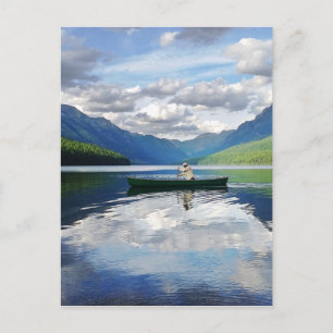 Bowman Lake - Glacier National Park Montana Postcard