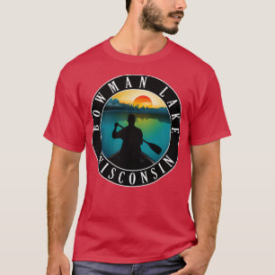 Bowman Lake Wisconsin Canoeing T-Shirt