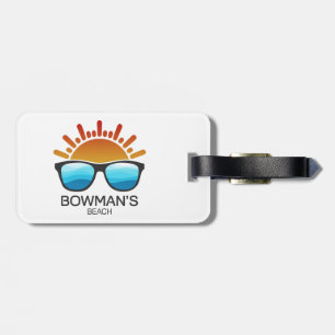 Bowman's Beach Florida Sunglasses Luggage Tag