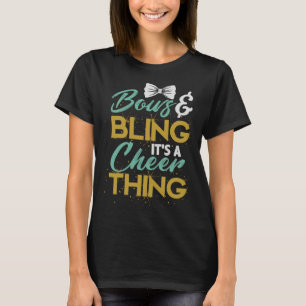 Bows And Bling It s A Cheer Thing Cheerleading App T-Shirt