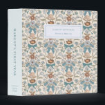 Bows and Blossoms Blue Baby Photo Album 3 Ring Binder<br><div class="desc">Cute binder featuring hand drawn pattern of blue ribbons and flowers.</div>