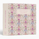 Bows and Blossoms Pink Baby Photo Album 3 Ring Binder