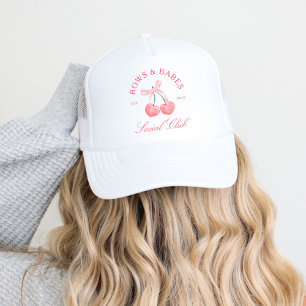 Bows & Babes Coquette Cherries Bachelorette Trucker Hat