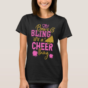 Bows & Bling It's A Cheer Thing Cheerleading Cheer T-Shirt