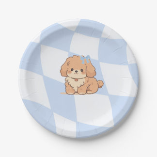 Bows & Bones Paper Plates
