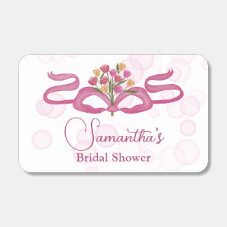 Bows & Bouquets Flower Bloom Bar Bridal Shower Matchboxes