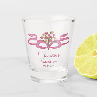 Bows & Bouquets Flower Bloom Bar Party Favors Shot Glass