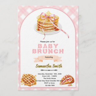 Bows Brunch Party Invitation