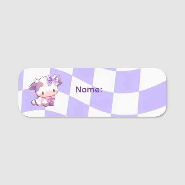 Bows & Bull's Name Tag (Front)