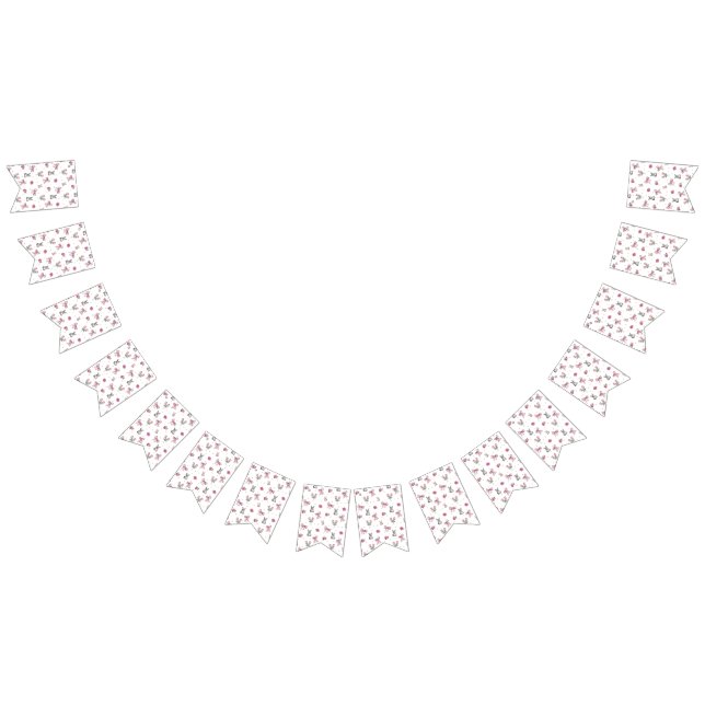 Bows, Bunnies and Flowers Bunting Flags (All)