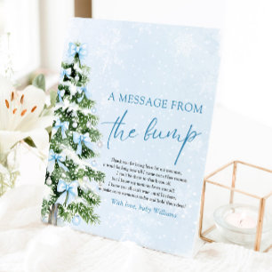 Bows Christmas Tree A Message From The Bump Sign