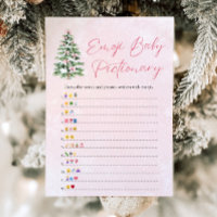 Bows Christmas Tree Baby Emoji Pictionary Game