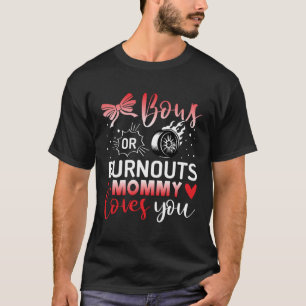 Bows or Burnouts Gender Reveal Party Idea T-Shirt