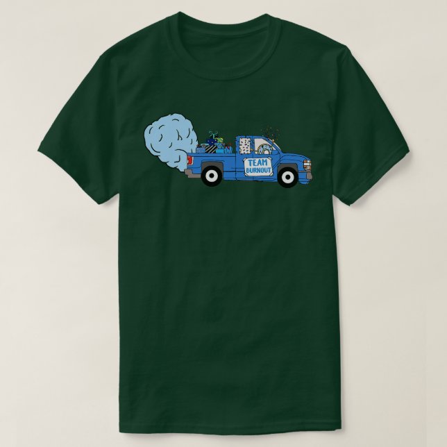 Bows or Burnouts Team Burnout Gender Reveal Party  T-Shirt (Design Front)