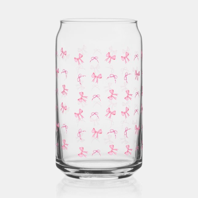bows pattern can glass (Front)