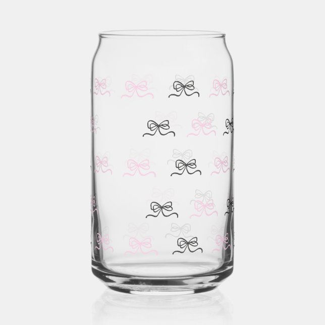 bows pattern can glass (Front)