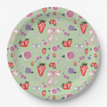 Bows, Roses & Strawberries Coquette Pattern