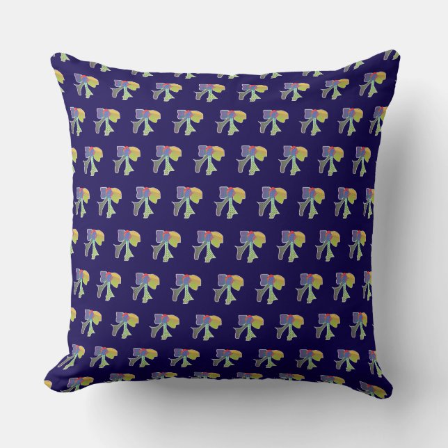 Bows  throw pillow (Front)