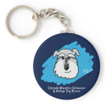 Bowser the Schnauzer Keychain