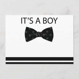 Bowtie Baby Shower Invitation