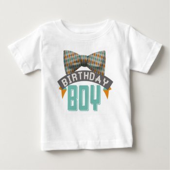 Bowtie Birthday Boy Tshirt by BarbaraNeelyDesigns at Zazzle