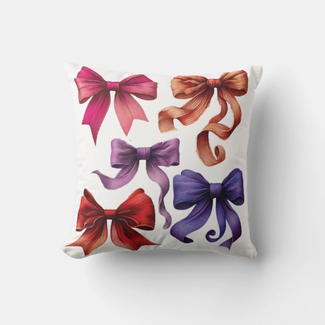 Bowtie for Dream Throw Pillow (Front)