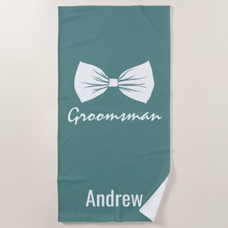 Groomsman Gift Personalized Beach Towel